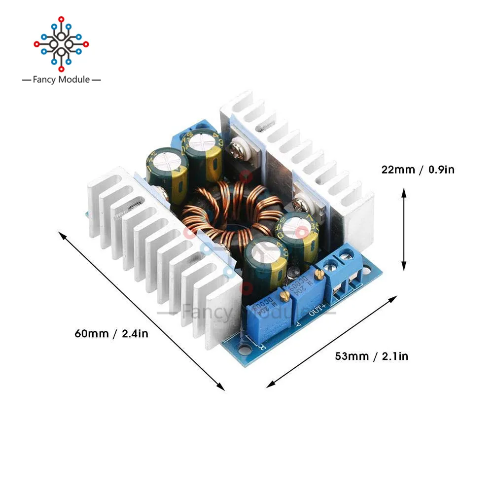 Diymore DC-DC DC 5-30 в до 1,25-30 в 8A автоматический Регулируемый повышающий/понижающий преобразователь модуль регулятор напряжения для автомобиля