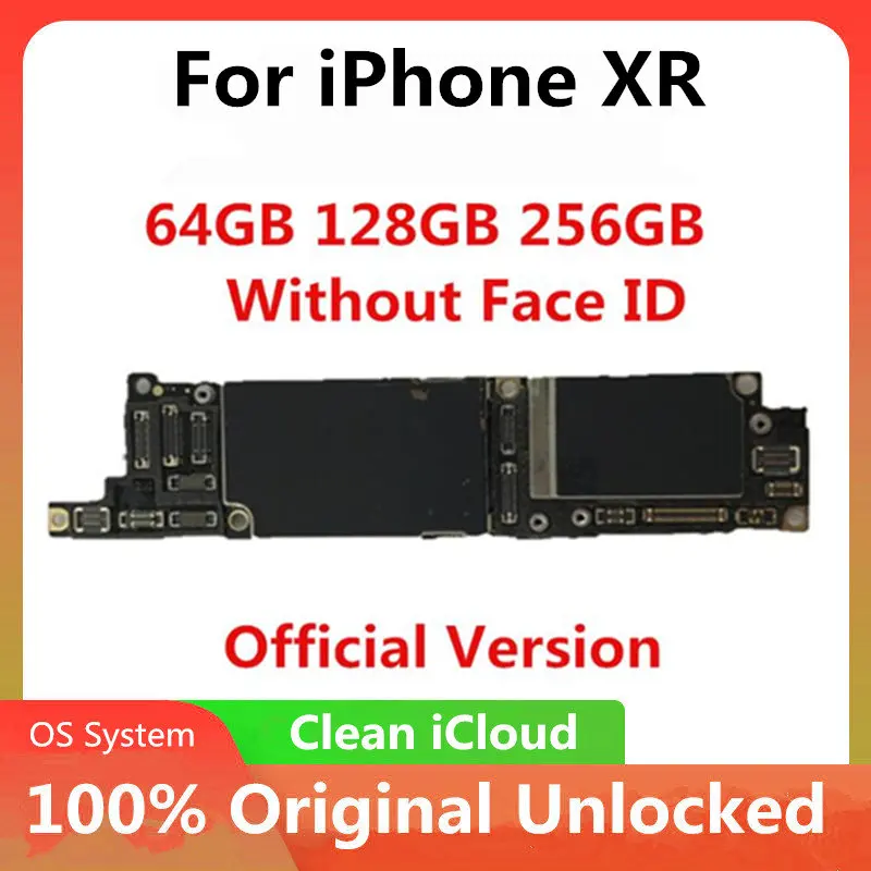 100% разблокированная материнская плата для iPhone XR с/без с идентификатором лица