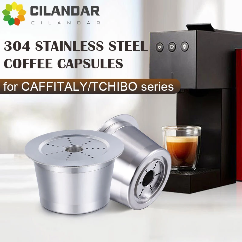 CAFFITALY/TCHIBO Capsule Adapter Stainless Steel Compatible Reusable