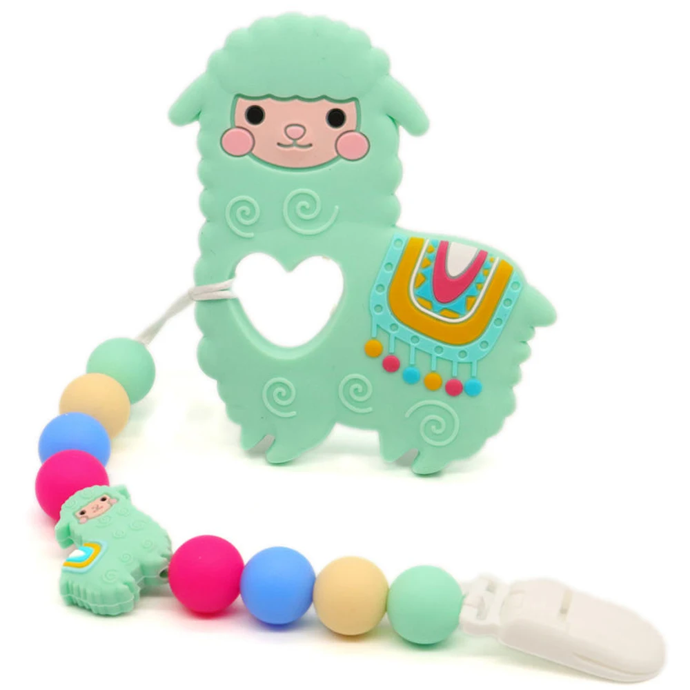 

Teether Teething For Baby Infant Chewable Chewing Toys For Handmde DIY BPA Free Food Grade Silicone Teether With Pacifier Clips