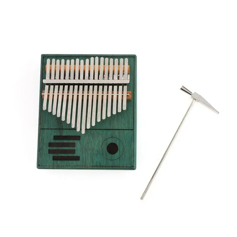 17 Tasti Kalimba Pollice Dito Piano Mogano Acacia Strumenti Musicali In Legno Mbira Kalimba Hammer Kit Bambini Principianti
