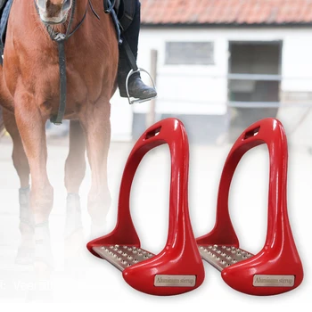 

1 Pair Pedal Equipment Saddle Lightweight Supplies Anti Slip Aluminium Alloy Horse Stirrups Riding Thickened Equestrian Safety