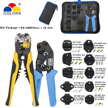 

Crimping tools SN-2549 SN-28B pliers jaw kit stripping wire cutters pliers for plug/tube/insulation terminals clamping tools