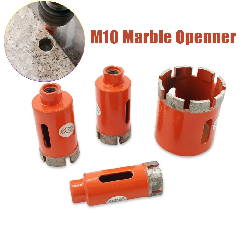 6mm-75mm M10 Angle Grinder Diamond Drill Cutter Saw Core Drill Bit Hole Opener For Marble Granite Brick Tile Ceramic Concrete