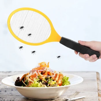 

Bug Zapper Mosquito Cordless Battery Power Electric Fly Mosquito Swatter Bug Zapper Racket Insects Killer Stun Useful