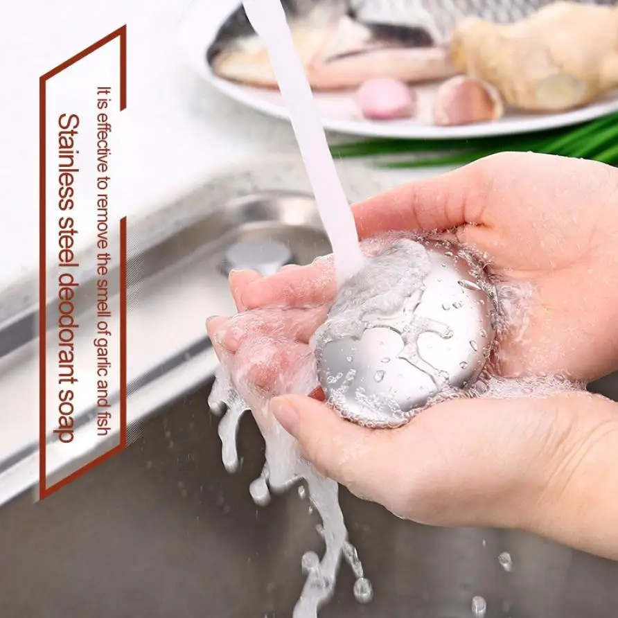 Мыло из нержавеющей стали для удаления запаха чеснока и рыбьего запаха для дома, кухни, живого гаджета, дезодорирующее мыло