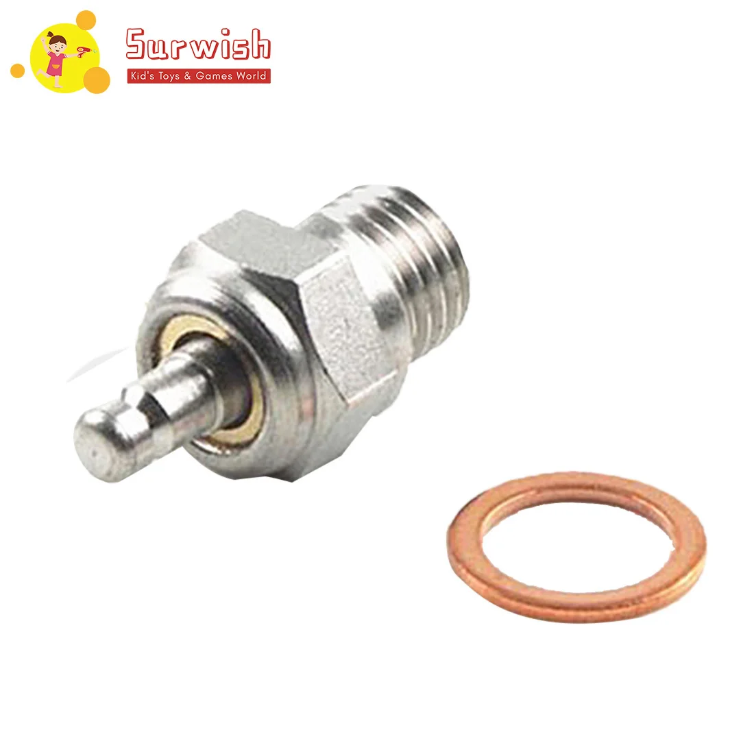 Glow Spark Plug For 1//8 /& 1//10 RC Car Buggy Nitro Engines