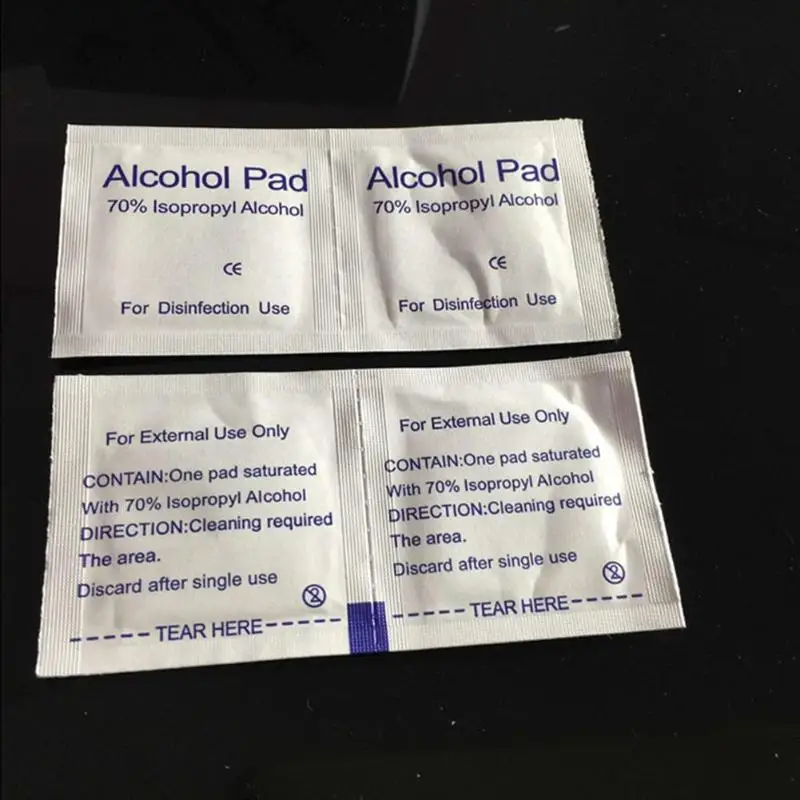 100pcsDisposableMedicalSterilizationAlcoholDisinfectionCottonPieceEmergencyCleanSterilizationCottonSheetFirstAid