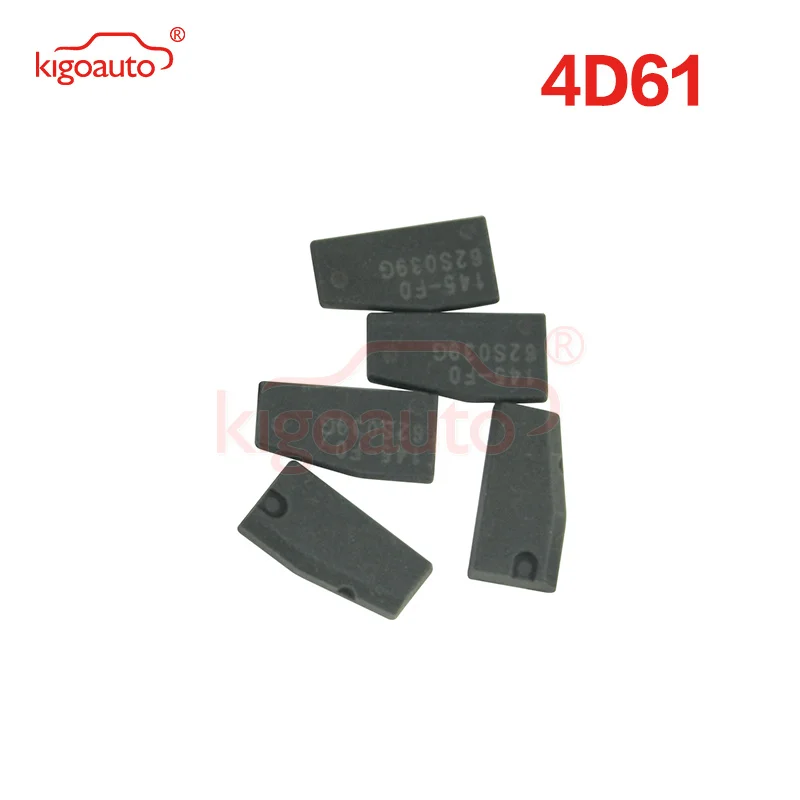 Kigoauto 5pcs Transponder Key remote key chip blank for Mitsubishi 4D61 chip transponder virgin carbon