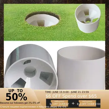 

Golf Hole Cup For Putting Green Standard ABS Plastic 3 Ball Socket Training White Design Accessory Holes 1pc Drain Z1I3