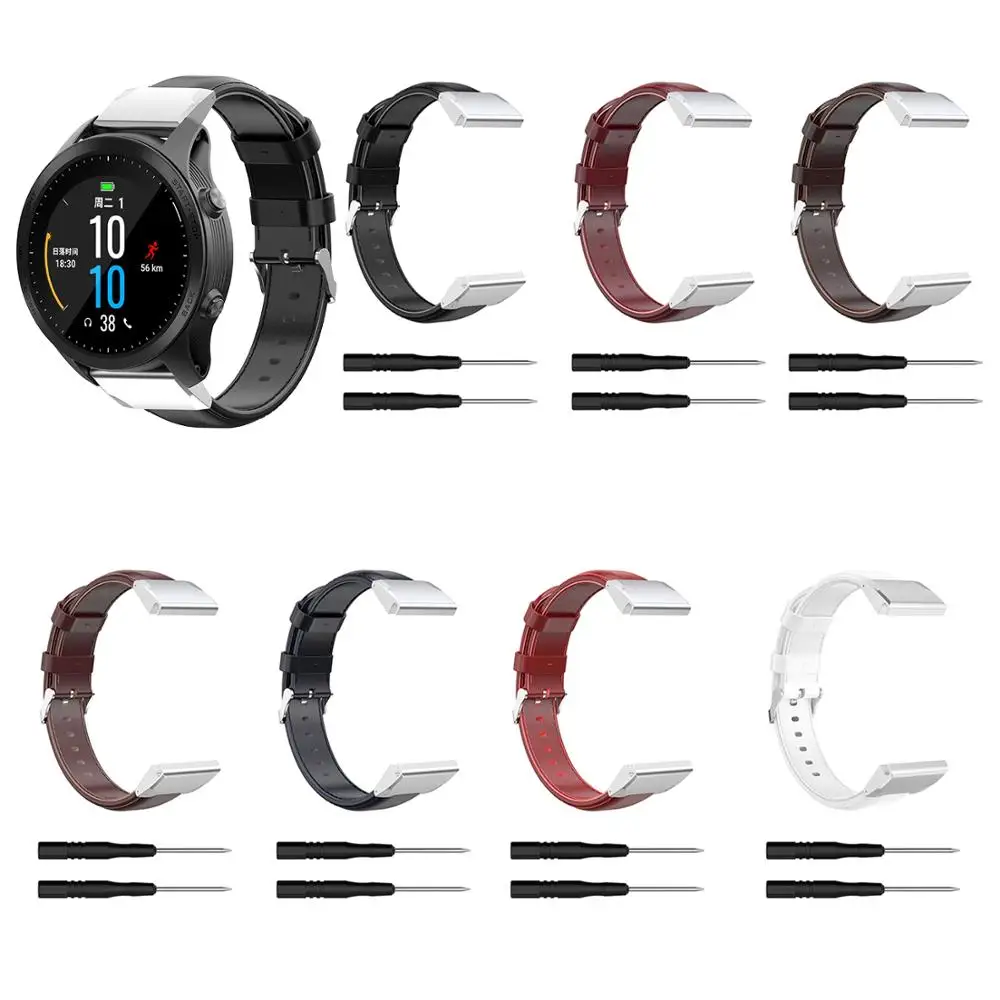 20 22 26 мм масло воск высокое качество кожа замена ремешок для часов Garmin Fenix 5 5S 5X 6 6S 6X