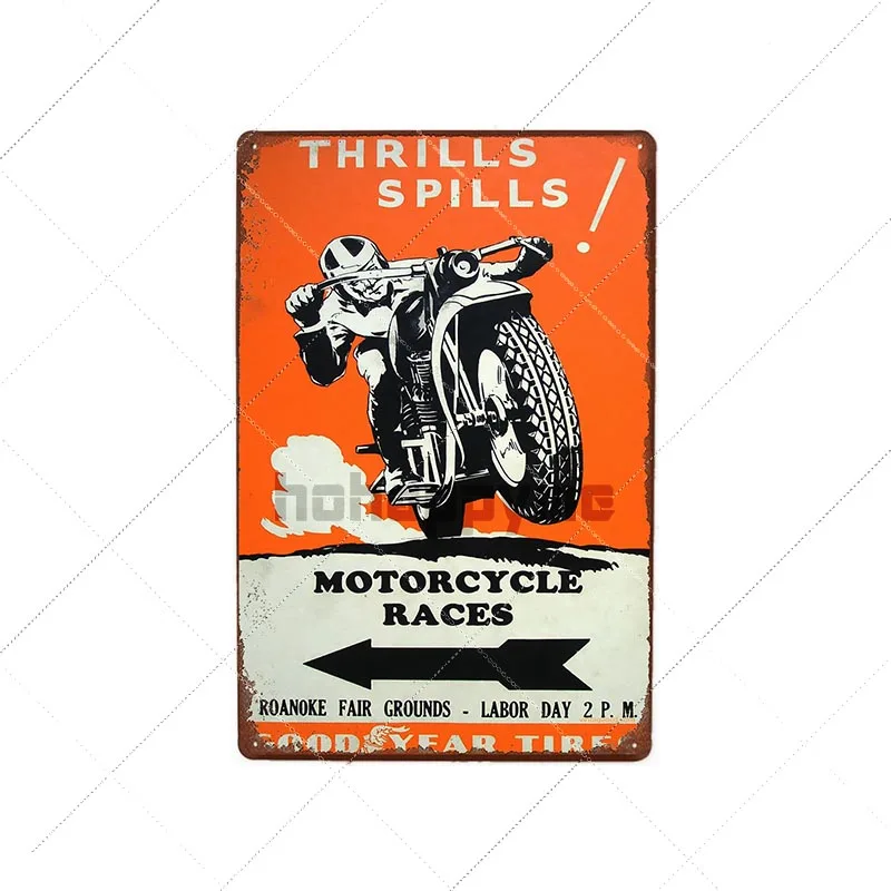 9101003 Retro TT Isle of Man Metal Tin Signs Vintage Motorcycles Poster Races Plaque Pub Bar Garage Wall Art Decor 20x30cm - Цвет: 9101003
