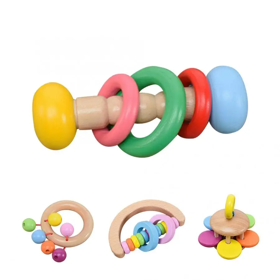wooden rolling rattle