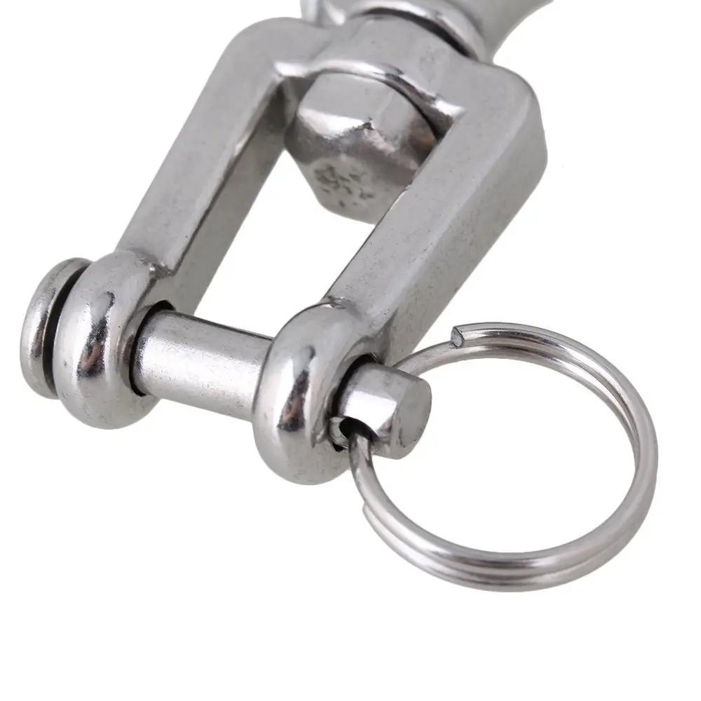  Silver 304 Stainless Steel American Type Trigger Clevis Swivel-Eye Lifting Snap Tone Hook with 150K