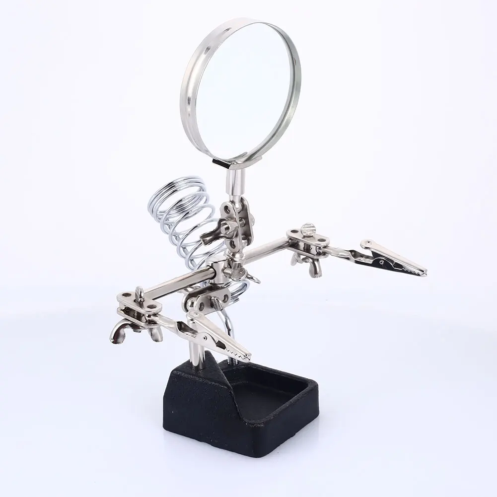 Metal 1084 Clamp Desk Lamp Welding Magnifier Magnifier Bracket Durable Repair Tools Lens Auxiliary Clip Desktop Magnifying Hand Metal 1084 Clamp Desk Lamp Welding Magnifier Magnifier Bracket Durable Repair Tools Lens Auxiliary Clip Desktop Magnifying Hand