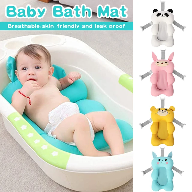 Portable Baby Shower Bath Tub Pad Baby Bath Shower Air Cushion Bed Non-Slip Bathtub  Mat Support Seat New Safety - AliExpress