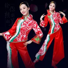 Новые костюмы Yangge, праздничная танцевальная одежда, одежда фонариков для среднего и пожилого возраста, женская осенняя одежда