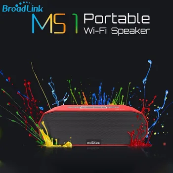

BroadLink MS1 Speaker Smart Online Musics DLNA QPlay Audio in Micro SD Modes Alarm Setting Mini Portable Wireless Audio Speakers
