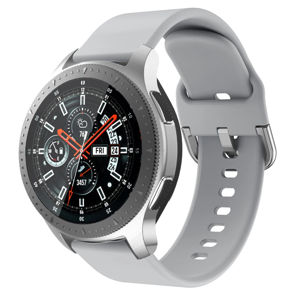 Спортивный силиконовый ремешок 22 мм для samsung Galaxy Watch 46 мм спортивные умные браслеты для huami Amazfit Stratos 2 2S