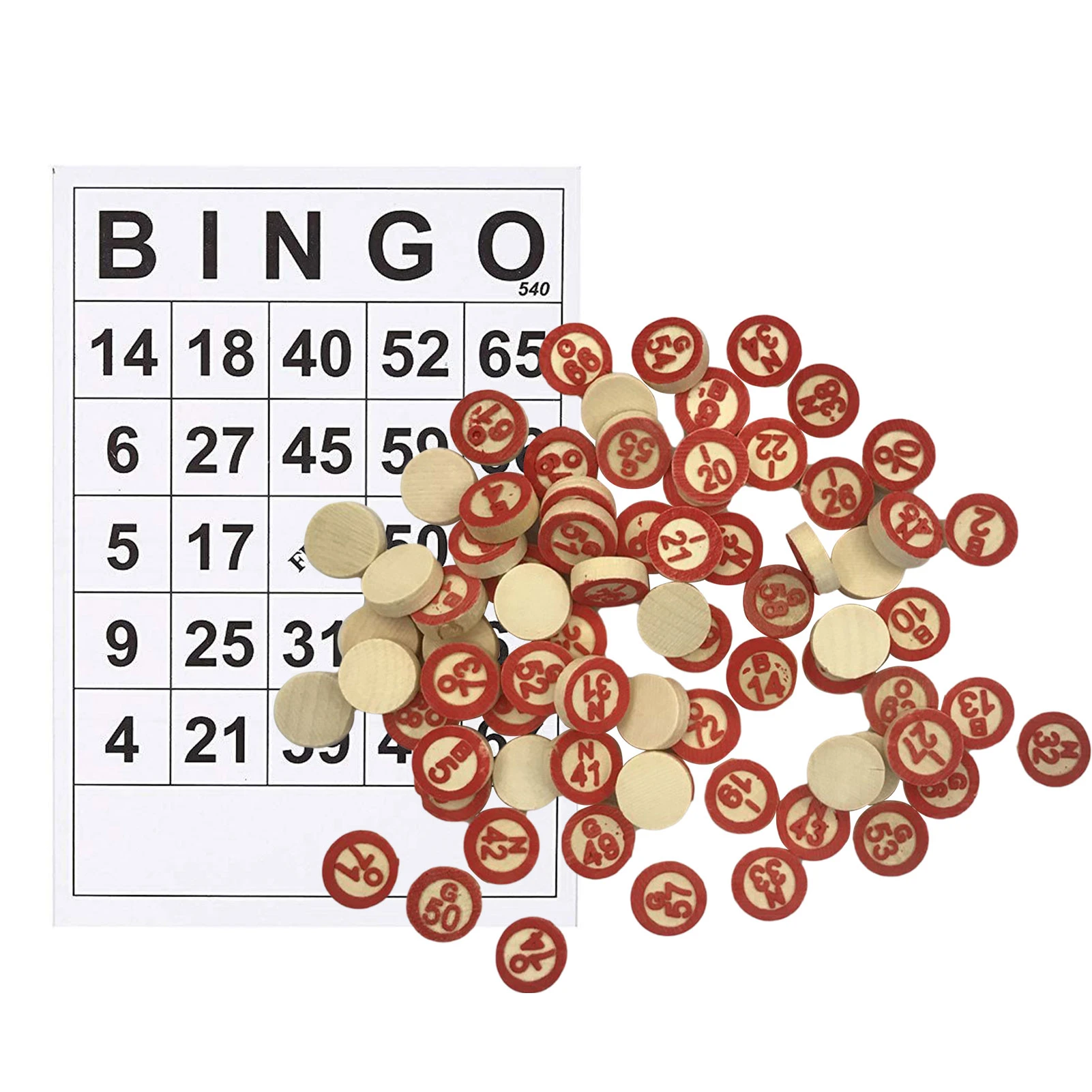 40pcs Bingo Game Parts 30 Bingo Cards Plus 75 Numbers Chips For Kids Family  Party Family Interactive Game Activity Party Toy - Board Game - AliExpress