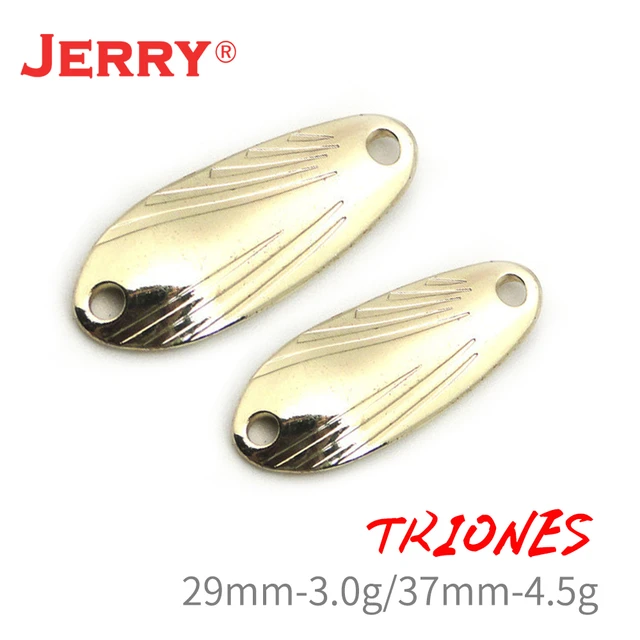 Jerry Triones 50pcs 2.9g 4.8g Spinning Fishing Spoon Hard Lures Unpainted  Blank Trout Spoons Blinker Pesca Spinner Bait - AliExpress