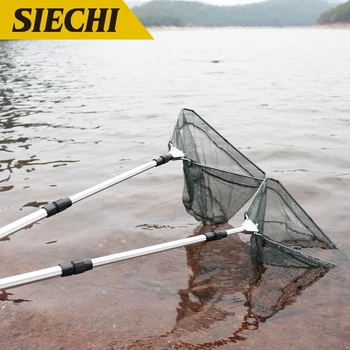 

SIECHI Fishing Nets Aluminum Alloy Telescoping Foldable Landing Net Pole casting network trap fishing nets