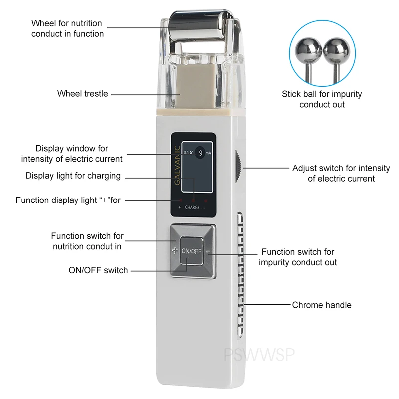 Microcurrent Galvanic Facial Massager Anti Aging Reduce Wrinkle Skin Tightening Face Lift Skin Firming Machine Home Spa Use facial massager facial massage instrument beauty instrument