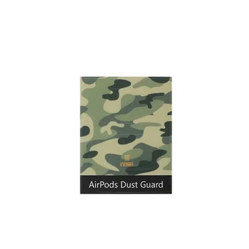 

1 Set Camouflage Dust Guard Protective Sticker Earphone Case Shell Skin Dust-proof for Airpods 1/2 Charging Box Drop Ship