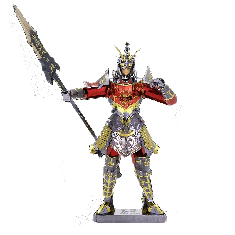 Металлический 3D пазл MU & The Legend of Qin длинная головоломка солдат Ju лазерная вырезка
