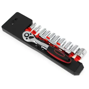 

12pcs/lot Torque Wrenches Hand Socket Set Socket Wrench 3/8" Ratchet Wrench Set 150mm Connecting Rod 8-21mm Sockets Hand Tools
