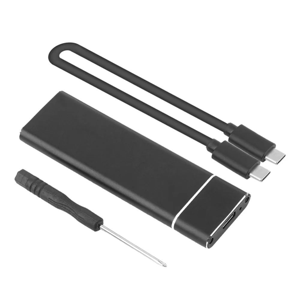 USB3.1 корпус для жесткого диска M.2 к USB SSD жесткий диск для Тип C 3,1 (B + M ключ)/B соединитель в форме ключа 2242/2260/2280 M2 SATA SSD чехол
