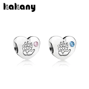 

Kakany Classic Discontinued Baby Girl And Baby Boy's Charm Heart-shaped Handprint Inlaid Zircon Original Female Fashion Jewelry