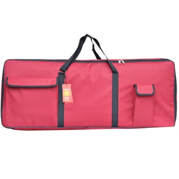 

2019 Hot Selling Red Keyboard Bag 61-Key Keyboards Electric Piano Organ Gig 600D and Foam Bags for Christmas Gift
