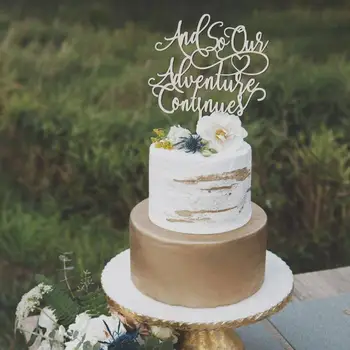 

Adventure Continues Wedding Cake Topper, Adventure Begins, Wedding Cake Topper, Wedding Decor, Wedding Cake Toppers, Cake Topper
