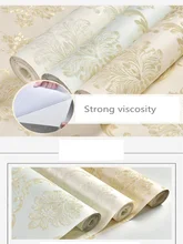 DIY Embossed 3D Wallpaper Vinyl Wall Sticker luxury House Living Room Bedroom Home Decoration Film Removable Mural Roll Paper