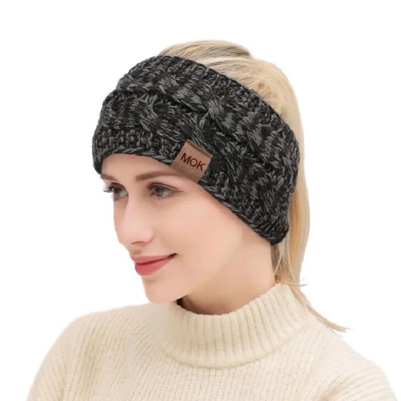 Women\u2019s cold weather knitted ear warmer head band