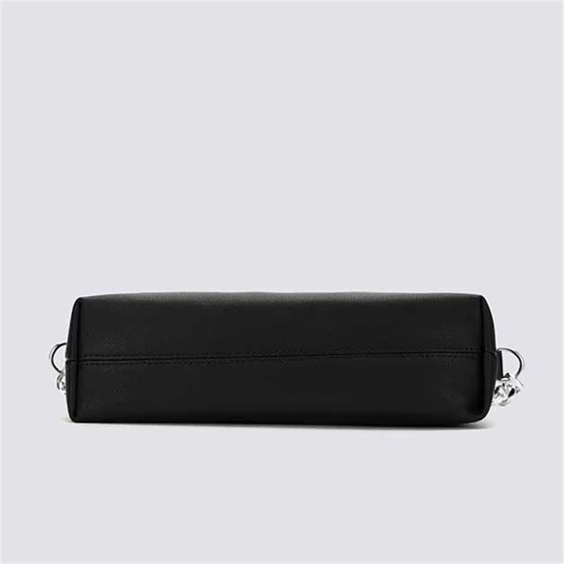 Fashion PU leather Baguette bag metal chain Shoulder Bags Brand Designer Crossbody Bags For Women 2021 Underarm Bag Women Clutch