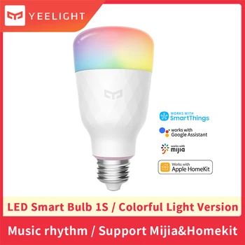 

Yeelight colorful bulb YLDP13YL 1s Wifi smart dimmable Support Mijia and HomeKit dual intelligent system voice or APP control
