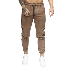 KANCOOLD брюки полиэстер сплайсинга полосатые мужские брюки комбинезоны повседневные карманные спортивные рабочие повседневные брюки Nov1