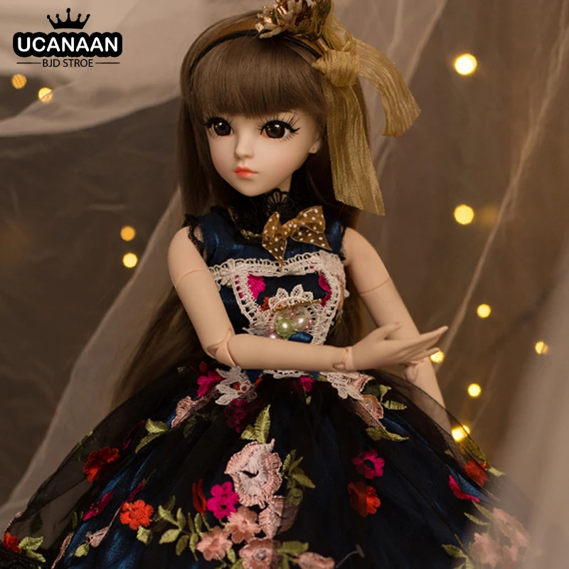 UCanaan/23 6 ''bjd 1/3 SD кукла с 18 Шаровые опоры одежда наряд обувь парик Макияж для