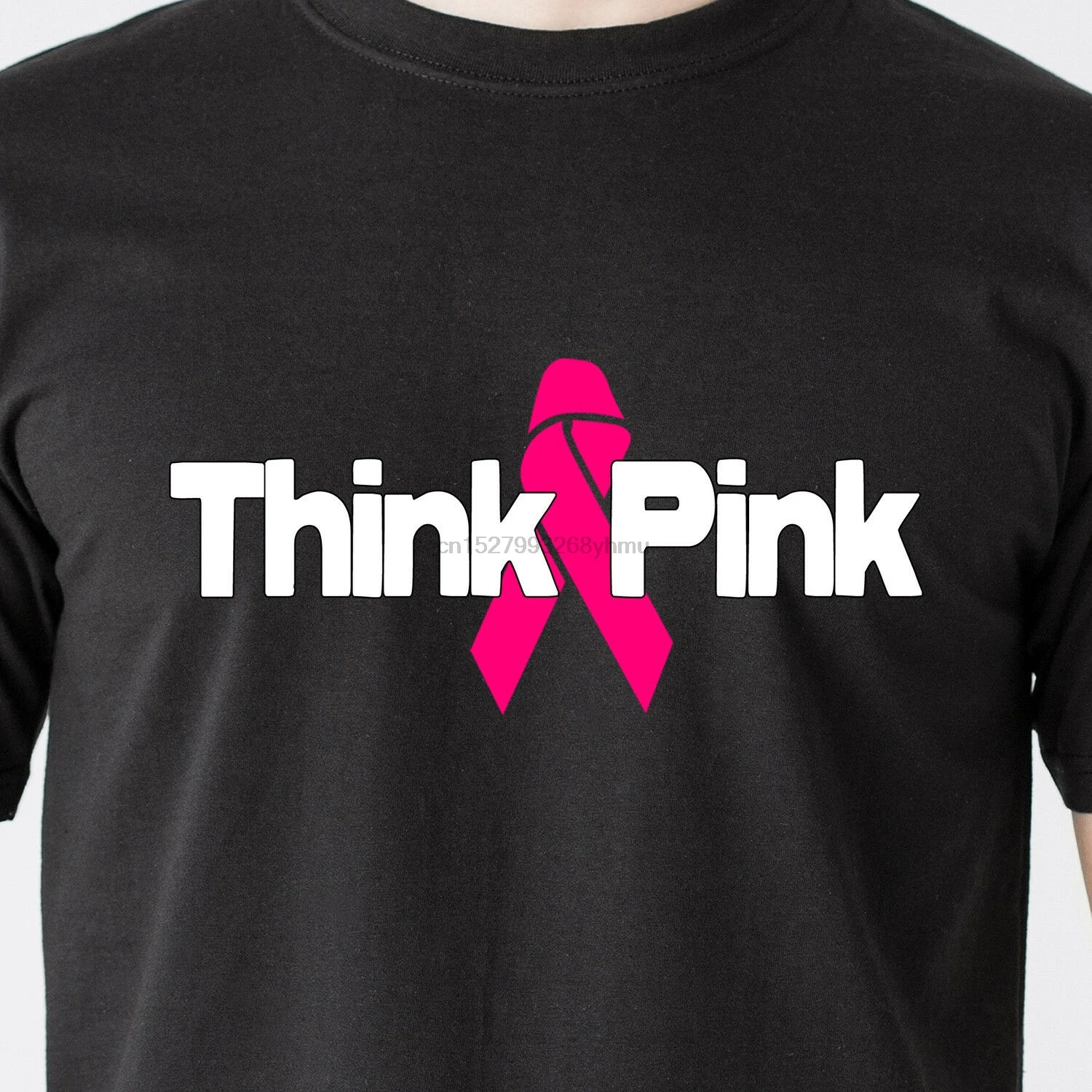 Think PINK Женская грудь борется с раком 25% Доната лейкемии забавная футболка |