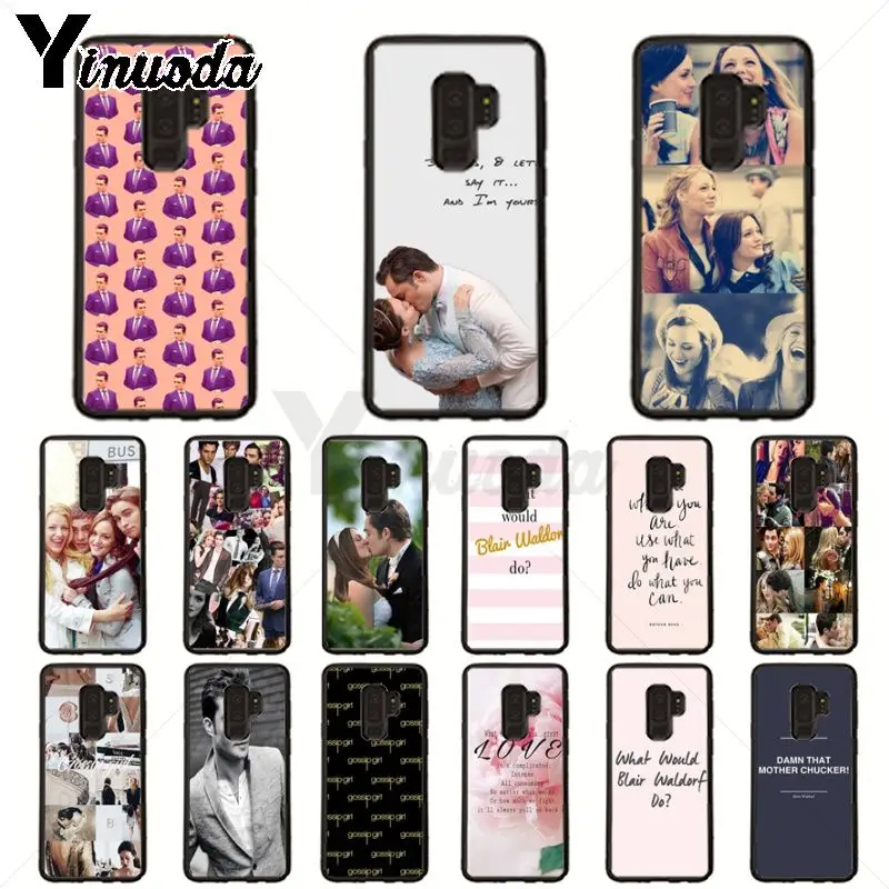 Gossip Girl Blair Chuck Bass Panas Lembut Ponsel Case untuk Samsung Galaxy S10plus S9 S8plus S10E A10 A50 A70 Kasus Ponsel