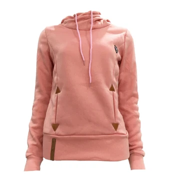 

New Autumn Women Hoodies Long Sleeve Slim Casual Pullovers Hoodies Draw Cord Two Pockets Classic Hooded Sweatshirts 5XL