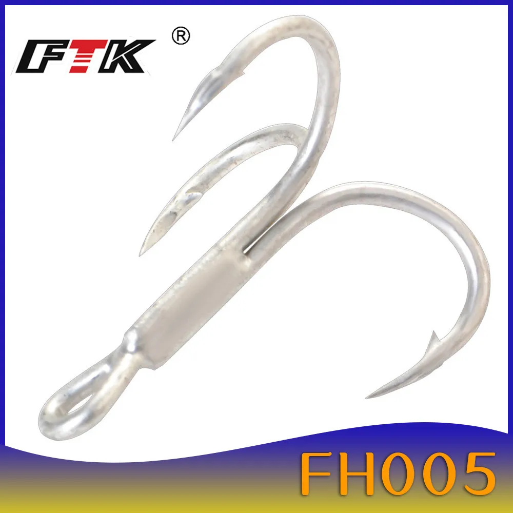 

FTK Fishing Hook Baitholder Fly Tying Treble Hook Bass Sharp Barbed Hook Lure Holder Set Saltwater 15/20pcs Needle Fishhook 709