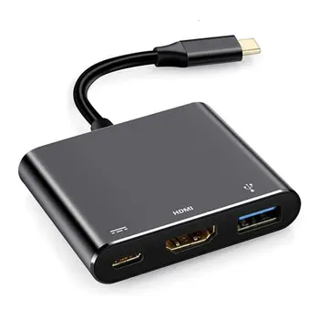 

USB C hub to HDMI Thunderbolt 3 Adapter for Macbook Pro/Air Oneplus 7 Pro Type-c with PD Charge Hub 3.0