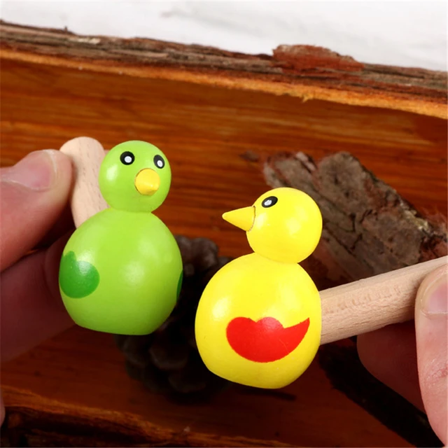 Baby Kids Wooden Toy Mini Whistle Bird Developmental Toy Musical Toys Colorful Lovely Instrument Toys Musical Gift 3