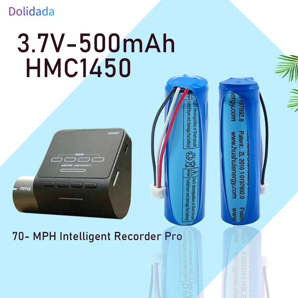 Original Battery Hmc1450 For Smart Recorder Pro 3.7v500mah 14*50mm 1 ...