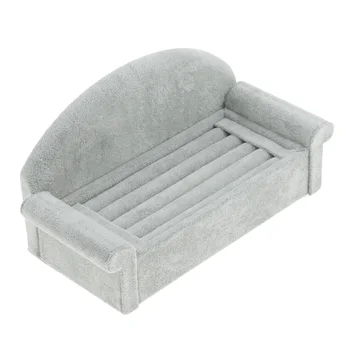 

Unique Sofa Furniture Shape Gary Jewelry Display Stand Earrings Necklace Chain Ring Ornament Showcase
