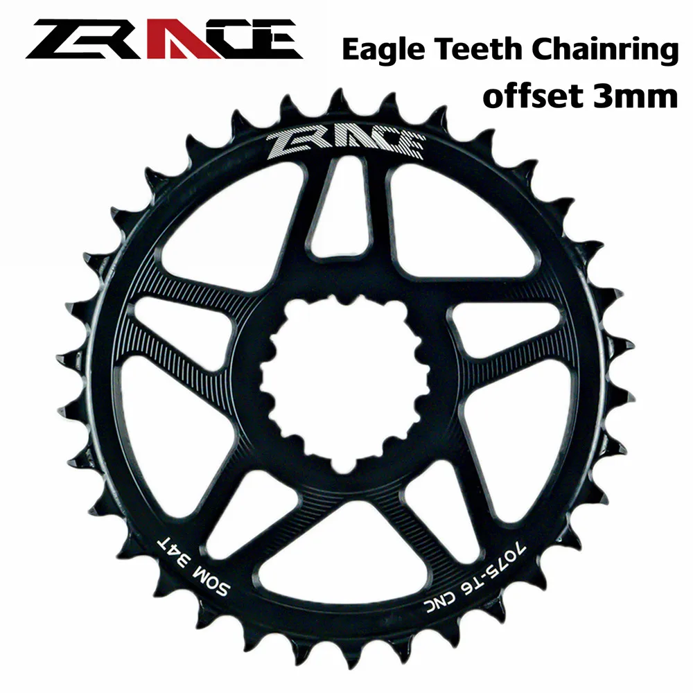 

ZRACE 10s 11s 12s MTB Chainwheel,Compatible Eagle teeth 7075AL CNC,offset 3mm,Bicycle Chainring for SRAM Direct Mount Crank