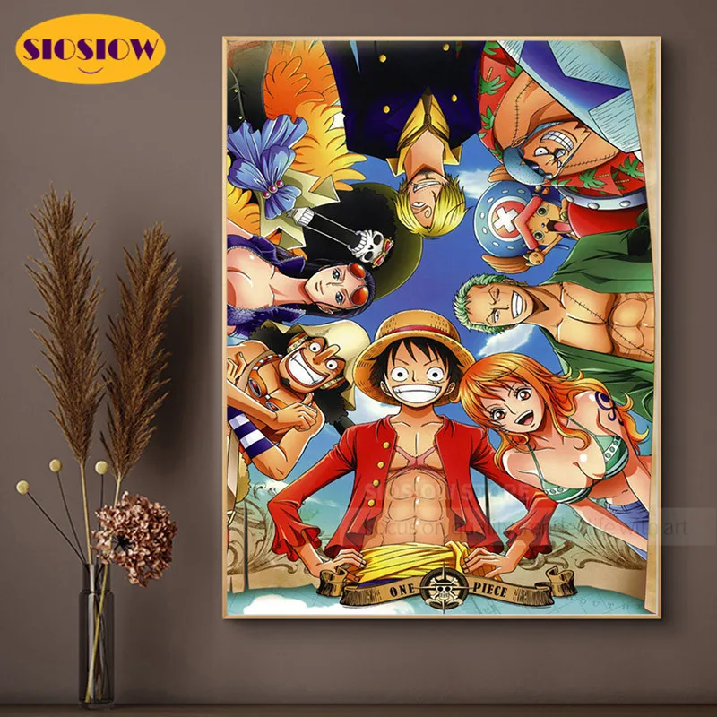 DIY 5D Diamond Painting One piece anime action figure Full Drill 3d